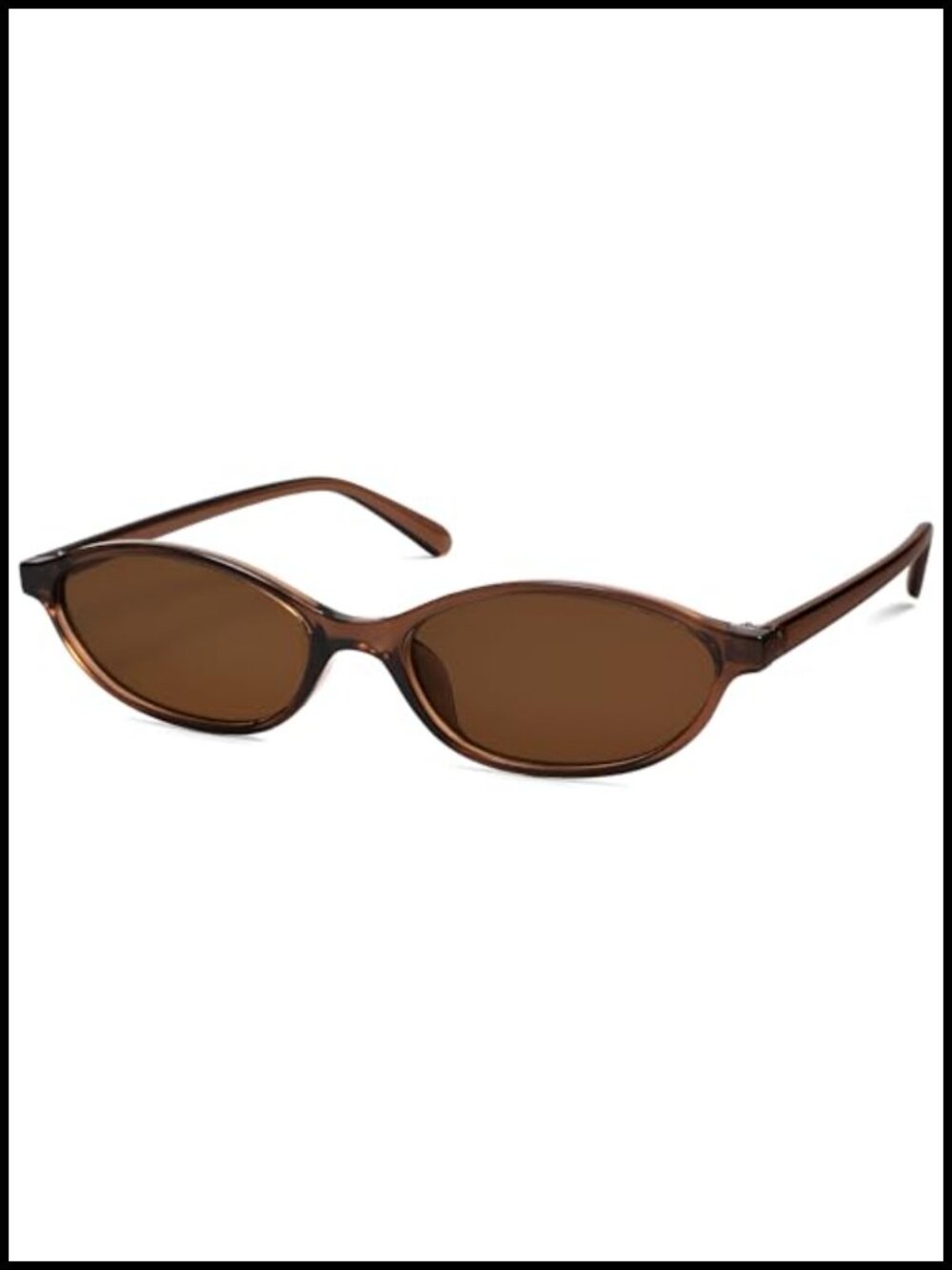 Retro Oval Cat Eye Sunglasses with UV Protection - Picture 1 of 6